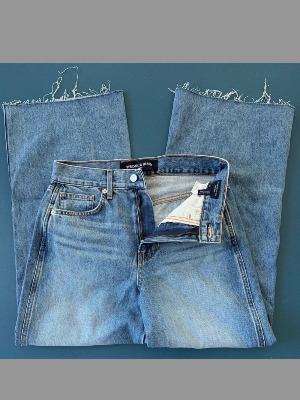 Blue Veronica Brand Wide Denim Pant Leg | US 26